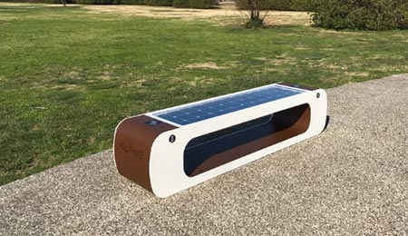 solar smart bench