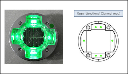 solar road stud markers